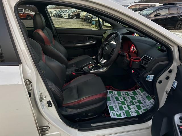 WRX STI STI 6速MT/1オーナーSTiスタイルPKGアプライドC純正ナビBカメラOPフルレザー4WD LEDヘッドランプ MT シートヒーター スマートキー 電動格納ミラー 盗難防止システム(27枚目)