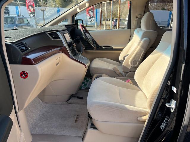 アルファード ２４０Ｘ　ナビＢカメラＥＴＣ両側電動スライドドア　　ＴＶ　クリアランスソナー　両側電動スライドドア　ＨＩＤ　スマートキー　電動格納ミラー　３列シート　ＣＶＴ　アルミホイール　盗難防止システム　衝突安全ボディ（29枚目）