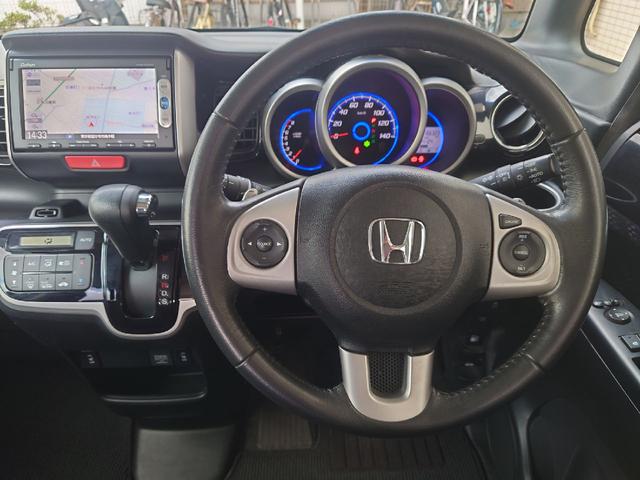 Ｎ－ＢＯＸカスタム Ｇ　ターボＳＳパッケージ　車検Ｒ９年１１月　Ｅ／Ｇオイル交換済み　ＥＴＣ　バックカメラ　両側電動スライドドア　ナビ　ＴＶ　オートクルーズコントロール　オートライト　ＨＩＤ　スマートキー×２　アイドリングストップ　シートヒーター（7枚目）