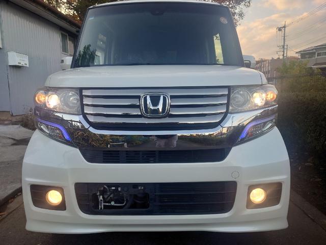 Ｎ－ＢＯＸカスタム Ｇ　ターボＳＳパッケージ　車検Ｒ９年１１月　Ｅ／Ｇオイル交換済み　ＥＴＣ　バックカメラ　両側電動スライドドア　ナビ　ＴＶ　オートクルーズコントロール　オートライト　ＨＩＤ　スマートキー×２　アイドリングストップ　シートヒーター（30枚目）