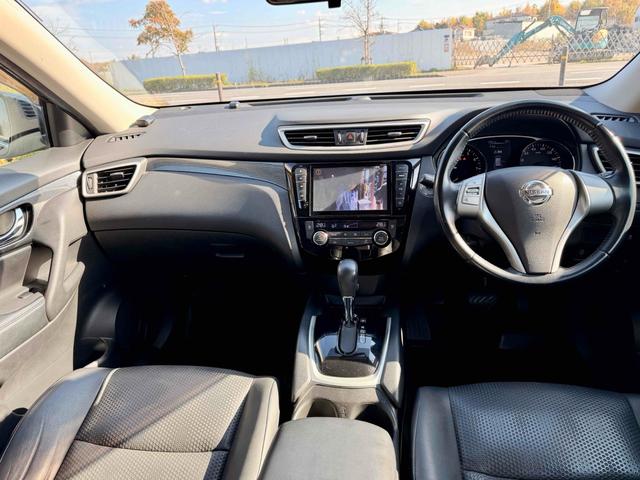 エクストレイル ２０Ｘ　エマージェンシーブレーキパッケージ　ＥＴＣ　バックカメラ　クリアランスソナー　衝突被害軽減システム　ＴＶ　アルミホイール　スマートキー　アイドリングストップ　シートヒーター　ＣＶＴ　盗難防止システム　衝突安全ボディ　後席モニター（2枚目）