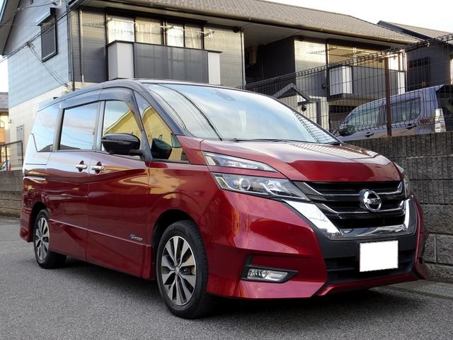 セレナ ハイウェイスター 車検9年11月 エマブレ ナビ TV DVD再生機能 ミュージックサーバ Bluetooth 後席モニター アラウンドビューモニタ 両側パワスラ インテリキー クルコン LEDライト ETC ドラレコ(4枚目)