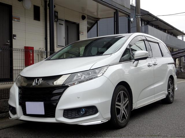 オデッセイ アブソルート・２０ｔｈアニバーサリー　ホンダセンシング　レーダークルーズ　衝突軽減ブレーキ　ナビ　ＴＶ　ＤＶＤ再生機能　Ｂｌｕｅｔｏｏｔｈ　後席モニター　バックカメラ　両側パワスラ　スマキー　ＬＥＤライト　ＥＴＣ　ドラレコ　ワンオーナー（4枚目）