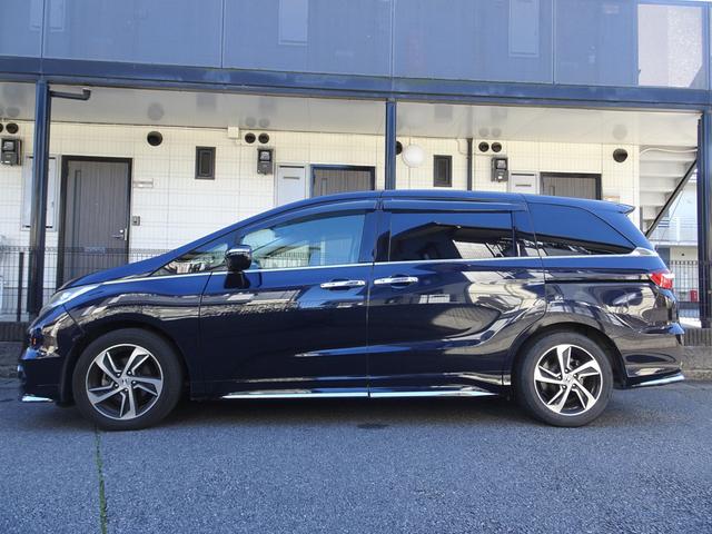 オデッセイ アブソルート　衝突軽減ブレーキ　ナビ　フルセグＴＶ　ＤＶＤ再生機能　Ｂｌｕｅｔｏｏｔｈ　フリップダウンモニター　アラウンドビューモニター　両側パワスラ　スマキー　クルコン　ハーフレザーシート　ＬＥＤライト　ＥＴＣ（9枚目）