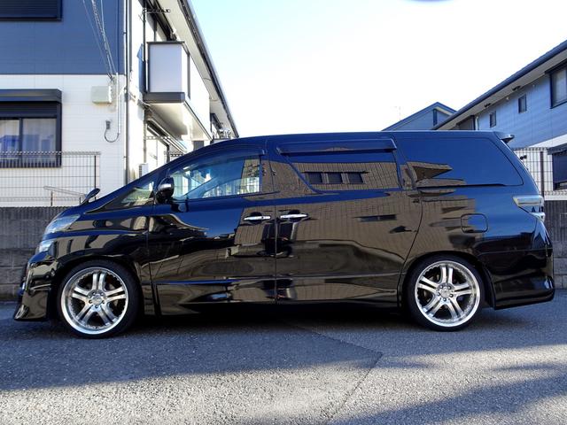 ヴェルファイア 2.4Z Gエディション 車検9年12月 後期 HDDナビ TV DVD再生機能 ミュージックサーバ フリップダウンモニター バックカメラ 両側パワスラ パワーバックドア スマキー クルコン HID ETC ドラレコ 車高調(9枚目)