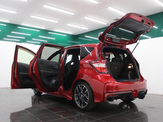 ノート ニスモ S 5MT RECAROシート 柿本マフラー フルセグナビ Bluetooth Bカメラ ETC LEDライト オートライト 純正アルミホイール スマートキー プッシュスタート オートエアコン(26枚目)