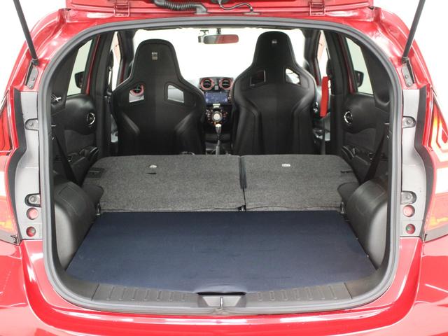 ノート ニスモ S 5MT RECAROシート 柿本マフラー フルセグナビ Bluetooth Bカメラ ETC LEDライト オートライト 純正アルミホイール スマートキー プッシュスタート オートエアコン(33枚目)