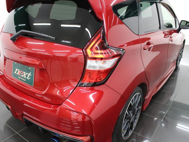 ノート ニスモ S 5MT RECAROシート 柿本マフラー フルセグナビ Bluetooth Bカメラ ETC LEDライト オートライト 純正アルミホイール スマートキー プッシュスタート オートエアコン(53枚目)