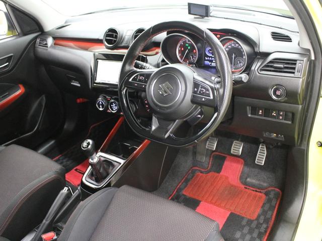 スイフトスポーツ ベースグレード 6MT フルセグナビ Bluetooth 全方位モニター ETC ブラインドスポットモニター 衝突被害軽減ブレーキ レーンアシスト シートヒーター LEDライト スマートキー TEIN車高調(9枚目)