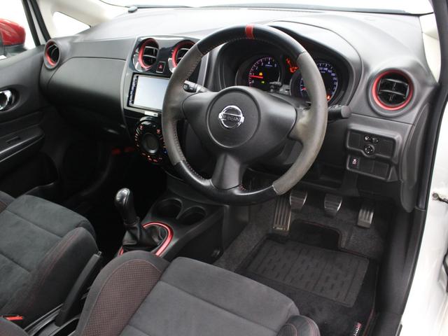 ノート ニスモ S 5MT フルセグナビ Bluetooth ETC LEDライト オートライト 純正アルミホイール オートエアコン スマートキー プッシュスタート(8枚目)