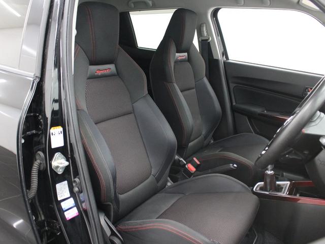 スイフトスポーツ ベースグレード フルセグナビ Bluetooth USB入力 ETC LEDライト オートライト 純正AW オートエアコン クルコン レーンアシスト 衝突被害軽減ブレーキ シートヒーター Bカメラ スマキー 6MT(10枚目)