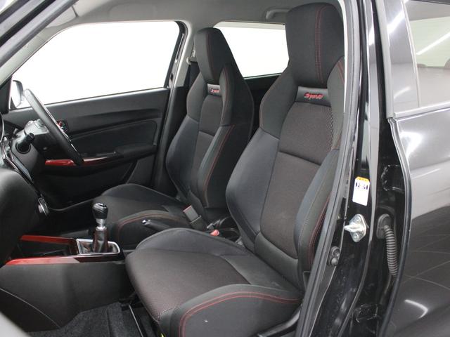 スイフトスポーツ ベースグレード フルセグナビ Bluetooth USB入力 ETC LEDライト オートライト 純正AW オートエアコン クルコン レーンアシスト 衝突被害軽減ブレーキ シートヒーター Bカメラ スマキー 6MT(12枚目)