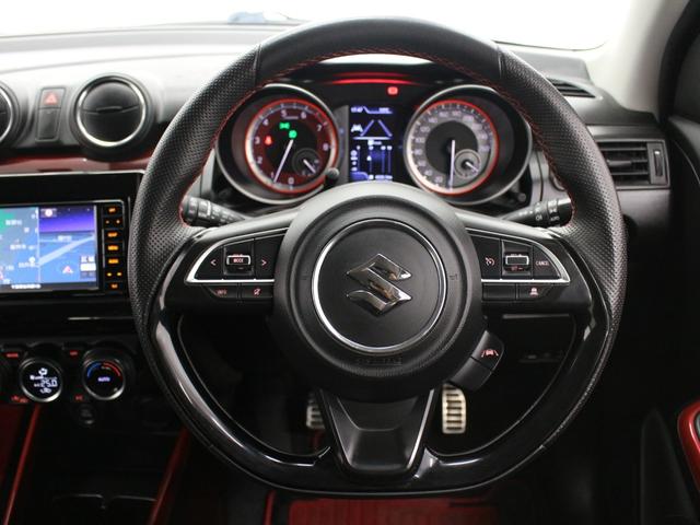 スイフトスポーツ ベースグレード フルセグナビ Bluetooth USB入力 ETC LEDライト オートライト 純正AW オートエアコン クルコン レーンアシスト 衝突被害軽減ブレーキ シートヒーター Bカメラ スマキー 6MT(36枚目)