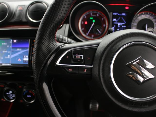 スイフトスポーツ ベースグレード フルセグナビ Bluetooth USB入力 ETC LEDライト オートライト 純正AW オートエアコン クルコン レーンアシスト 衝突被害軽減ブレーキ シートヒーター Bカメラ スマキー 6MT(37枚目)