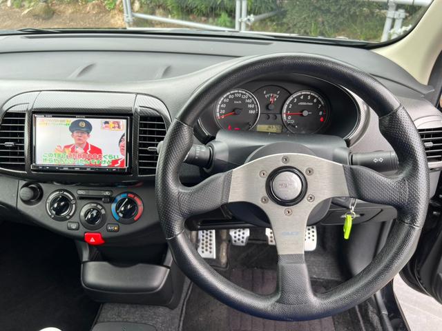 マーチ １２ＳＲ　ＥＮＫＥＩ　ＲＰＦ１　１５インチＡＷ　Ｇｒｅｄｄｙ車高調　エンドレスブレーキパッド　ローター　ブレーキホース　ｍｏｍｏステアリングニスモスポーツリセッティング　ステアリングラック交換　クラッチ交換済み（11枚目）
