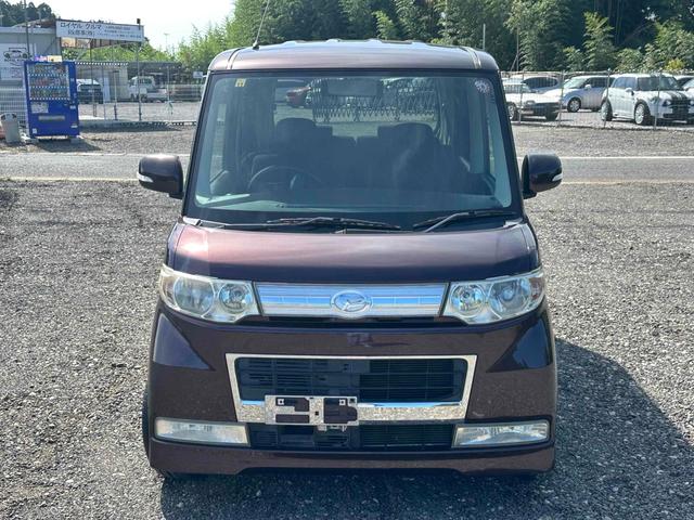 タント カスタムＸ　車検整備付き　スライドドア　ナビ　スマートキー　ベンチシート　ＡＴ　ＣＤ　ＤＶＤ再生　ＵＳＢ　アルミホイール　エアコン　禁煙車　ワンオーナー（4枚目）