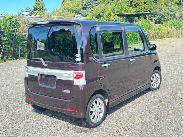 タント カスタムＸ　車検整備付き　スライドドア　ナビ　スマートキー　ベンチシート　ＡＴ　ＣＤ　ＤＶＤ再生　ＵＳＢ　アルミホイール　エアコン　禁煙車　ワンオーナー（5枚目）