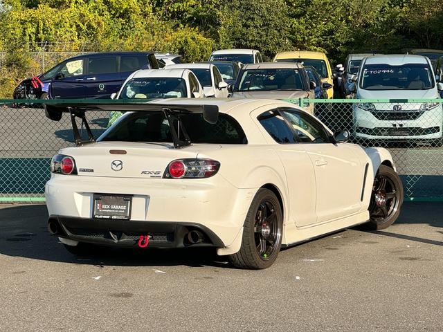 RX-8 タイプS リビルトエンジン載せ替え マツダスピードエアロ RE雨宮GTウイング BLIDEフルバケ SSR18インチ FEEDマフラー NARDIステアリング Defiメーター エンドレス車高調 ラフィックス(2枚目)