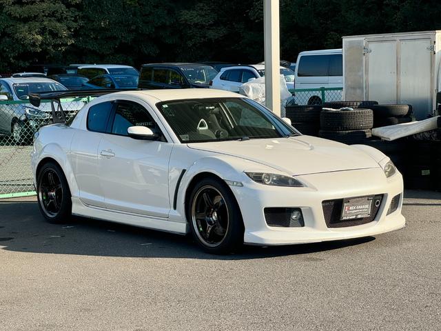 RX-8 タイプS リビルトエンジン載せ替え マツダスピードエアロ RE雨宮GTウイング BLIDEフルバケ SSR18インチ FEEDマフラー NARDIステアリング Defiメーター エンドレス車高調 ラフィックス(9枚目)