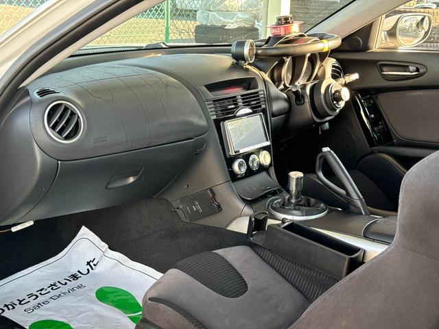 RX-8 タイプS リビルトエンジン載せ替え マツダスピードエアロ RE雨宮GTウイング BLIDEフルバケ SSR18インチ FEEDマフラー NARDIステアリング Defiメーター エンドレス車高調 ラフィックス(48枚目)