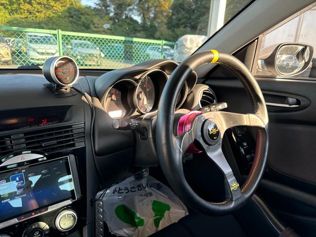 RX-8 タイプS リビルトエンジン載せ替え マツダスピードエアロ RE雨宮GTウイング BLIDEフルバケ SSR18インチ FEEDマフラー NARDIステアリング Defiメーター エンドレス車高調 ラフィックス(55枚目)