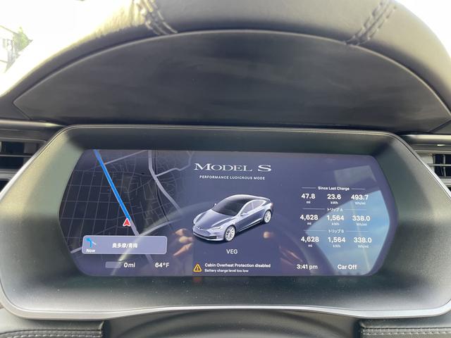 モデルS P100D ルーディクラス フルセルフドライビングケイパビリティ ハイビジビリティガラスルーフ ホワイトテスラプレミアムシート エアサスペンション 全周囲ビューカメラ オートパイロット ディーラー記録簿(8枚目)