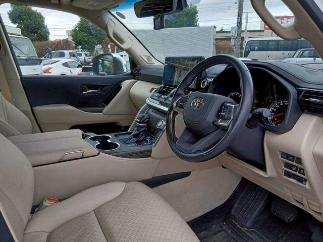 ランドクルーザー ZX 純正メーカーナビ JBLサウンド リアエンターテインメント クールボックス ベージュレザー サンルーフ 全周囲カメラ ルーフレール(12枚目)