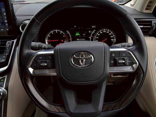 ランドクルーザー ZX 純正メーカーナビ JBLサウンド リアエンターテインメント クールボックス ベージュレザー サンルーフ 全周囲カメラ ルーフレール(16枚目)