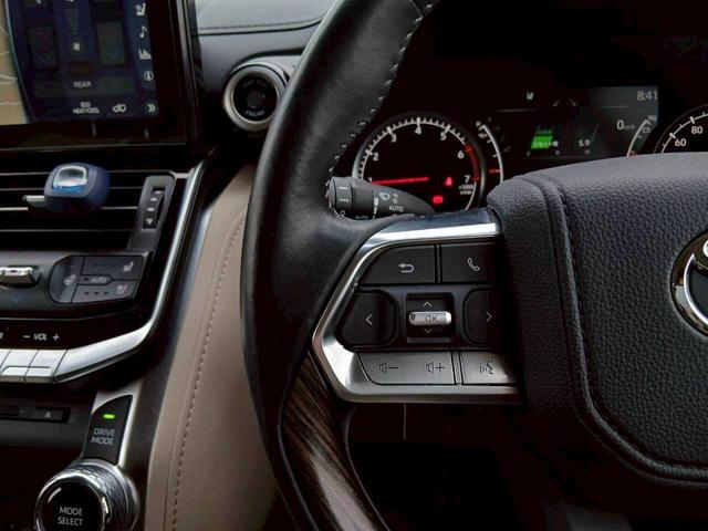 ランドクルーザー ZX 純正メーカーナビ JBLサウンド リアエンターテインメント クールボックス ベージュレザー サンルーフ 全周囲カメラ ルーフレール(17枚目)