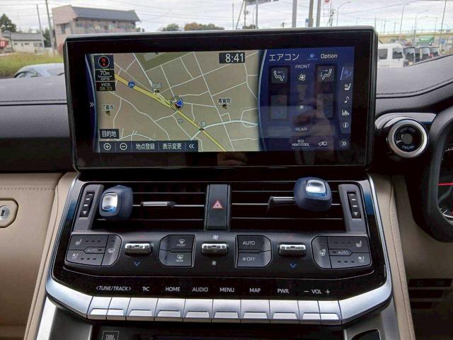 ランドクルーザー ZX 純正メーカーナビ JBLサウンド リアエンターテインメント クールボックス ベージュレザー サンルーフ 全周囲カメラ ルーフレール(21枚目)