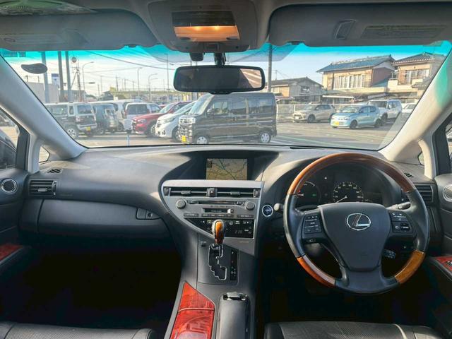 ＲＸ ＲＸ４５０ｈ　バージョンＬ　純正ナビ　フルセグＴＶ　バックモニター　ＥＴＣ　純正１９インチＡＷ（11枚目）