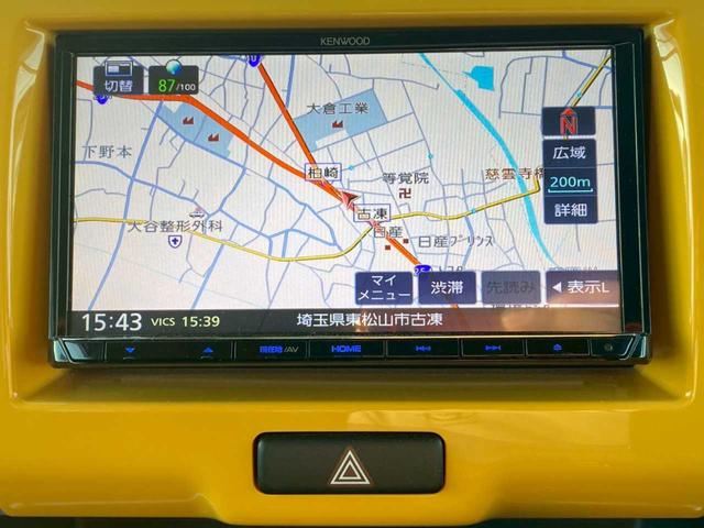 ハスラー Ｇ　社外ナビ　フルセグＴＶ　ＥＴＣ　シートヒーター　レーダーブレーキサポート（8枚目）