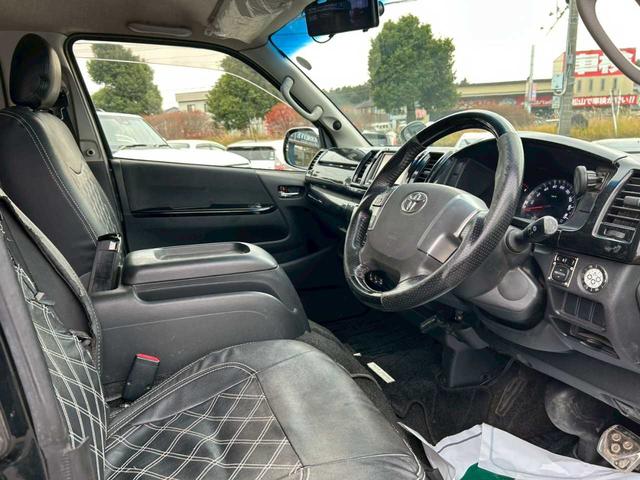 ハイエースバン ロングスーパーGL 社外ナビ フルセグTV バックモニター デジタルインナーミラー(9枚目)