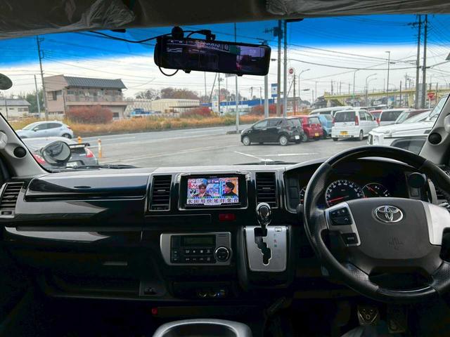 ハイエースバン ロングスーパーGL 社外ナビ フルセグTV バックモニター デジタルインナーミラー(11枚目)