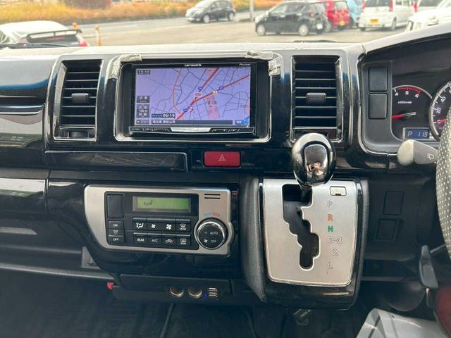 ハイエースバン ロングスーパーGL 社外ナビ フルセグTV バックモニター デジタルインナーミラー(13枚目)