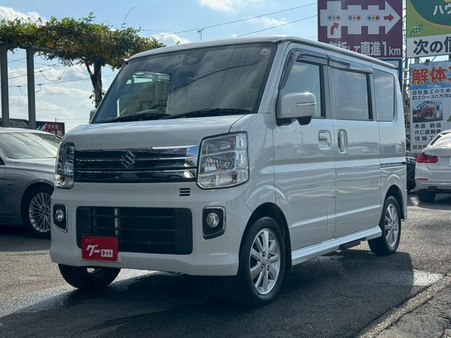 エブリイワゴン PZターボスペシャル 車検2年付き/社外ナビ/フルセグTV/バックモニター/両側電動スライドドア/左側リアオートステップ/レーダーブレーキサポート/オートライト/HIDヘッドライト/フォグ/スマートキー・プッシュスタート(2枚目)