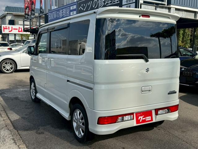 エブリイワゴン PZターボスペシャル 車検2年付き/社外ナビ/フルセグTV/バックモニター/両側電動スライドドア/左側リアオートステップ/レーダーブレーキサポート/オートライト/HIDヘッドライト/フォグ/スマートキー・プッシュスタート(4枚目)