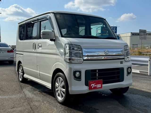 エブリイワゴン PZターボスペシャル 車検2年付き/社外ナビ/フルセグTV/バックモニター/両側電動スライドドア/左側リアオートステップ/レーダーブレーキサポート/オートライト/HIDヘッドライト/フォグ/スマートキー・プッシュスタート(8枚目)