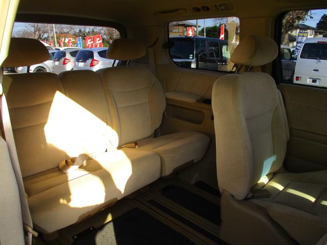 エリシオン Ｇ　ＥＴＣ　ナビ　ＴＶ　クリアランスソナー　両側スライド・片側電動　ＨＩＤ　キーレスエントリー　電動格納ミラー　３列シート　チップアップシート　ＡＴ　アルミホイール　盗難防止システム　衝突安全ボディ（33枚目）