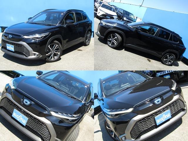 カローラクロス ハイブリッド　Ｚ　４ＷＤ　純正９型ナビ　ＢＴオーディオ　地デジ　パノラマルーフ　１オーナー車　パノラミックビュー　パワーバックドア　ハーフレザーシート　セーフティセンス　ＥＴＣ　ヒーター付き電動シート（3枚目）