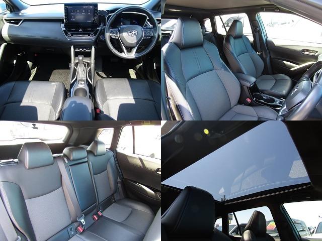 カローラクロス ハイブリッド　Ｚ　４ＷＤ　純正９型ナビ　ＢＴオーディオ　地デジ　パノラマルーフ　１オーナー車　パノラミックビュー　パワーバックドア　ハーフレザーシート　セーフティセンス　ＥＴＣ　ヒーター付き電動シート（4枚目）