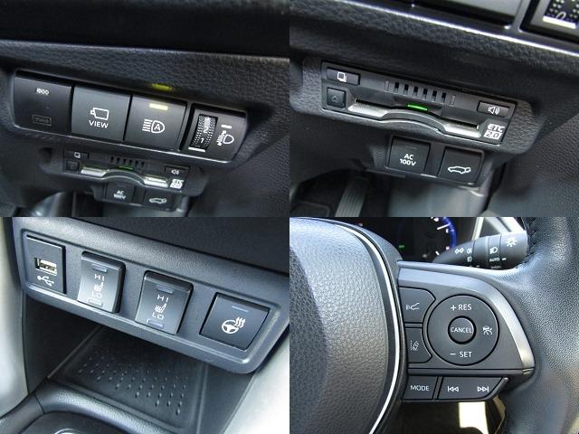 カローラクロス ハイブリッド　Ｚ　４ＷＤ　純正９型ナビ　ＢＴオーディオ　地デジ　パノラマルーフ　１オーナー車　パノラミックビュー　パワーバックドア　ハーフレザーシート　セーフティセンス　ＥＴＣ　ヒーター付き電動シート（7枚目）