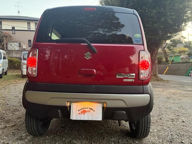 ハスラー Ｘ　ＨＤＤナビ・フルセグＴＶ・車検令和９年７月・ＥＴＣ・レーダーブレーキサポート・ＤＶＤ再生・ＣＤ録再・Ｂｌｕｅｔｏｏｔｈ・ＨＤＭＩ対応・ＵＳＢ対応・赤黒ツートン・６２８４０ｋｍ・禁煙車・スマートキー（3枚目）