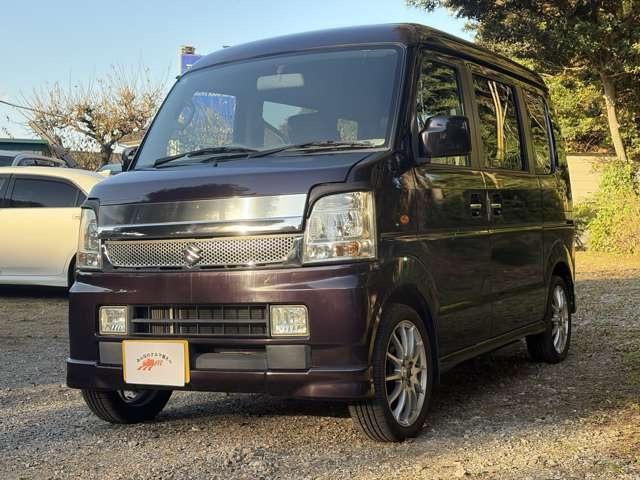 エブリイワゴン ＰＺターボスペシャル　軽ワゴン・両側パワースライドドア・５０８９０ｋｍ・ハイルーフ・ナビ・ＴＶ・ＡＵＸ・キーレス・車検令和８年１１月・タイミングチェーンエンジン・ディスチャージライト・フォグランプ・紫（13枚目）