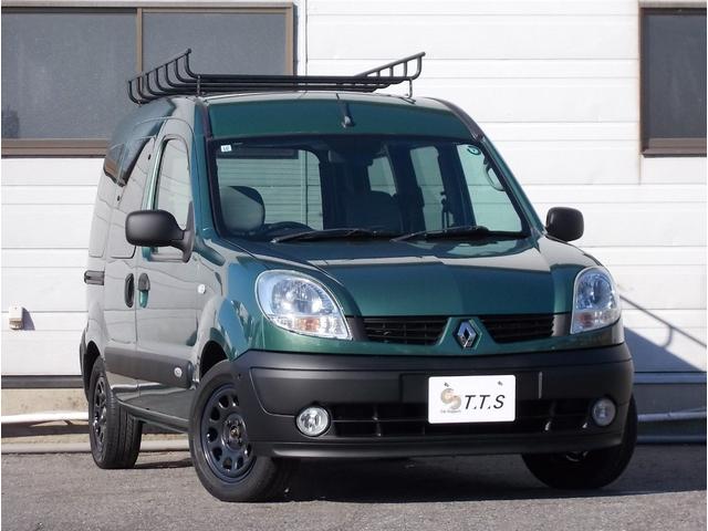 カングー 1.6 最終モデル ジヴェルニーグリーンM タイベル交換済 ノワールカスタム ルーフラック デイトナ14インチ フォグランプ 両側スライド Wバックドア キーレス ETC 点検記録簿14枚 リアラダー積込み(2枚目)