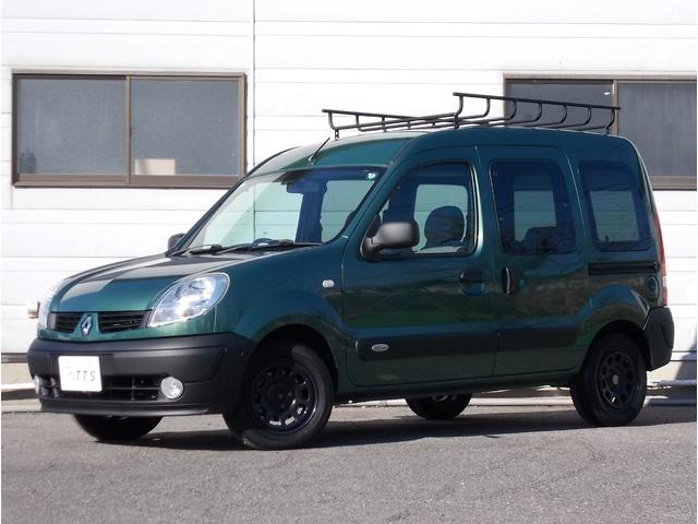 カングー 1.6 最終モデル ジヴェルニーグリーンM タイベル交換済 ノワールカスタム ルーフラック デイトナ14インチ フォグランプ 両側スライド Wバックドア キーレス ETC 点検記録簿14枚 リアラダー積込み(5枚目)