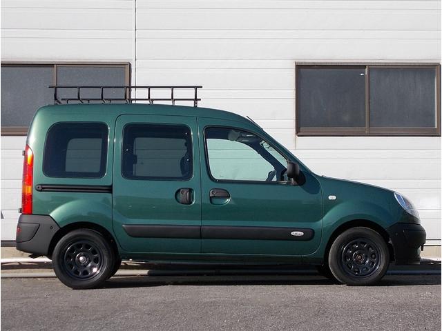 カングー 1.6 最終モデル ジヴェルニーグリーンM タイベル交換済 ノワールカスタム ルーフラック デイトナ14インチ フォグランプ 両側スライド Wバックドア キーレス ETC 点検記録簿14枚 リアラダー積込み(12枚目)