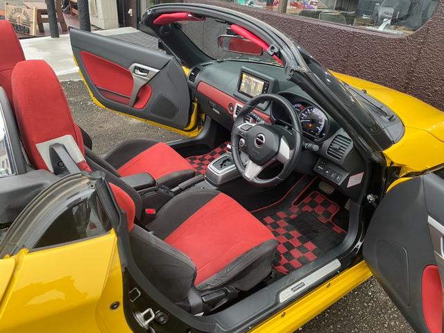 コペン セロ S 純正ナビ・TV・ETC・          HKSマフラー アルパインスピーカー 純正レカロシート シートヒーター(9枚目)