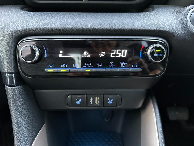ヤリス Ｚ　サイドＳＲＳ　ＡＡＣ　バックモニタ　ＡＨＢ　スマキー　横滑防止装置　キーフリー　ＬＥＤランプ　オートライト　クルコン　シートヒーター　　ＵＳＢ　ＡＢＳ　車線逸脱防止　ブラインドスポットモニター装備（23枚目）