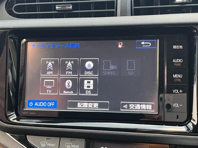 アクア S 純正ナビ ハーフレザー ドライブレコーダー フルセグTV バックカメラ Bluetooth 16インチ純正AW ETC車載器 LEDヘッドライト オートライト フォグランプ スマートキー(18枚目)